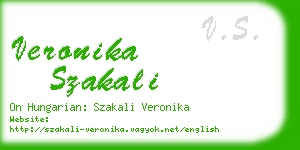 veronika szakali business card